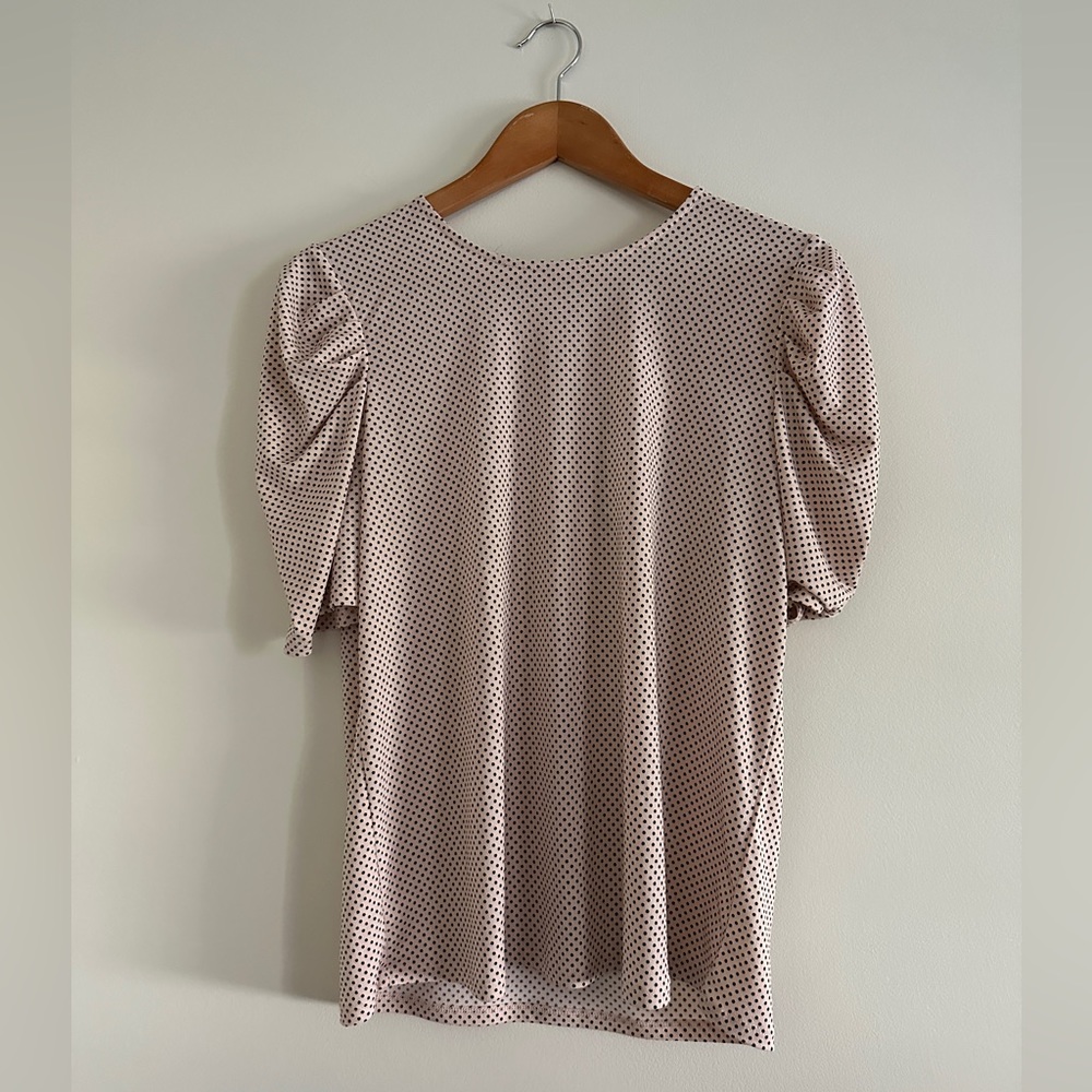 Adrianna Papell Pleated Sleeve Knit Top